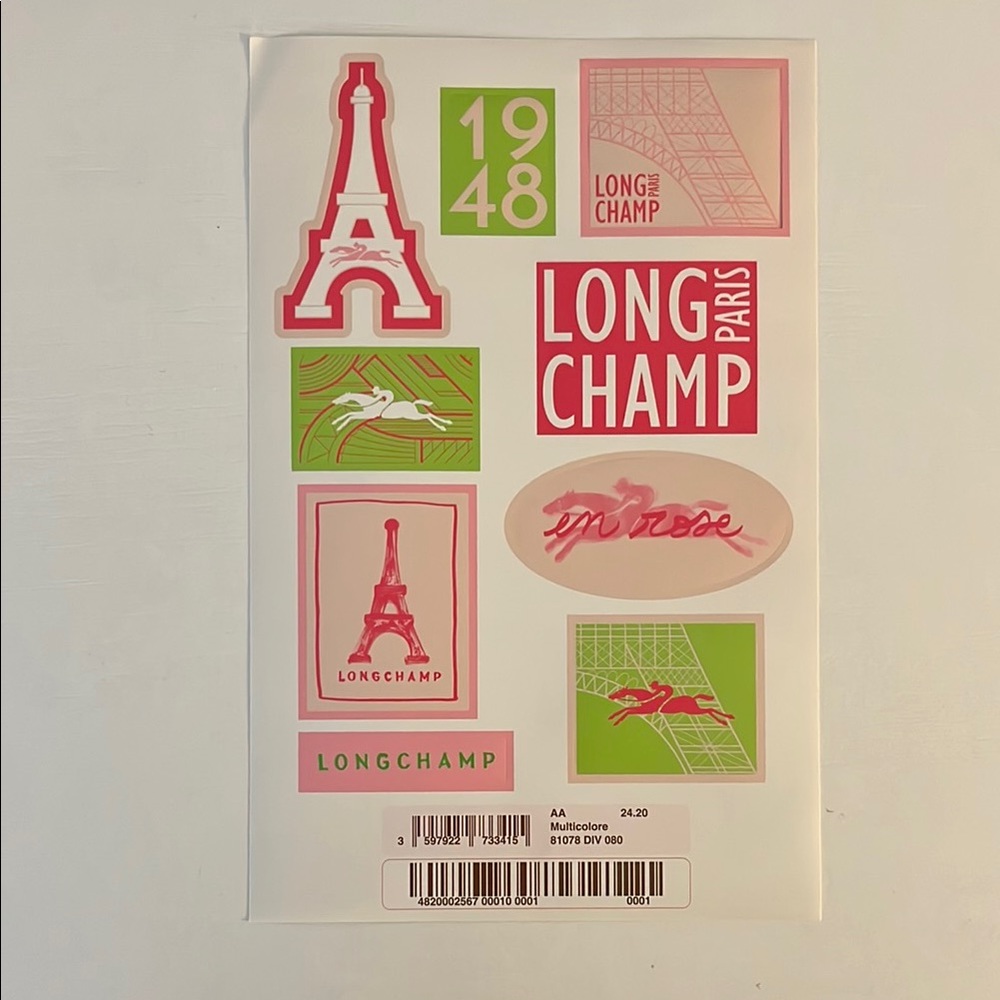🌷$2 | Longchamp Paris Sticker Set